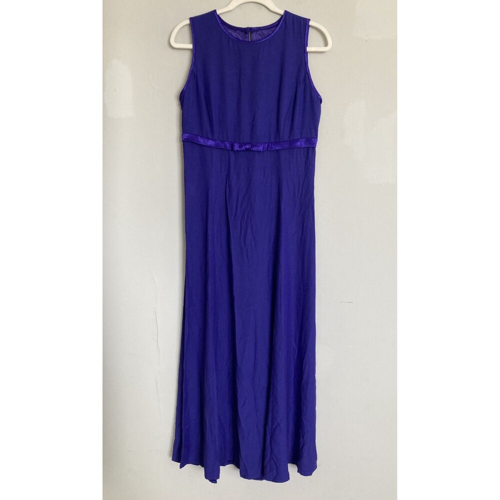 Jessica McClintock Sleeveless Gown Maxi Dress 12 Babydoll Open Back